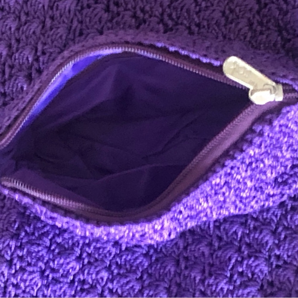 THE SAK
Purple Crossbody Bag with Textured Crochet Design - Picture 5 of 8